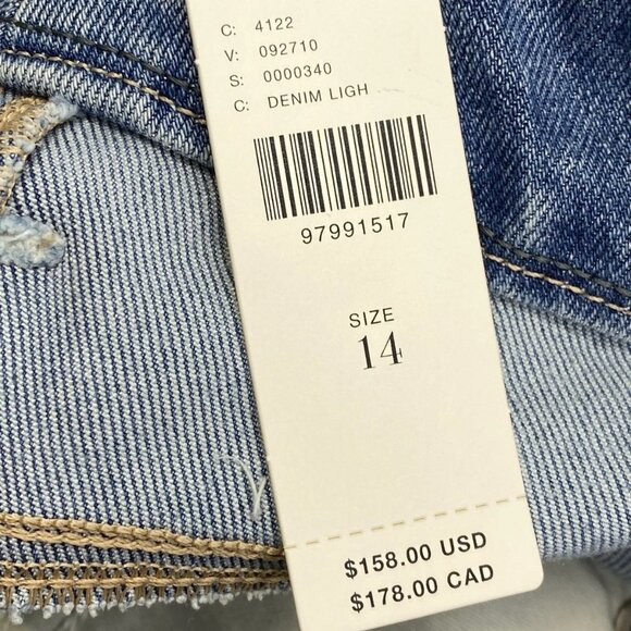 Good American Women’s Good Legs Straight Jeans – Light Blue – Size 14 - Picture 13 of 13